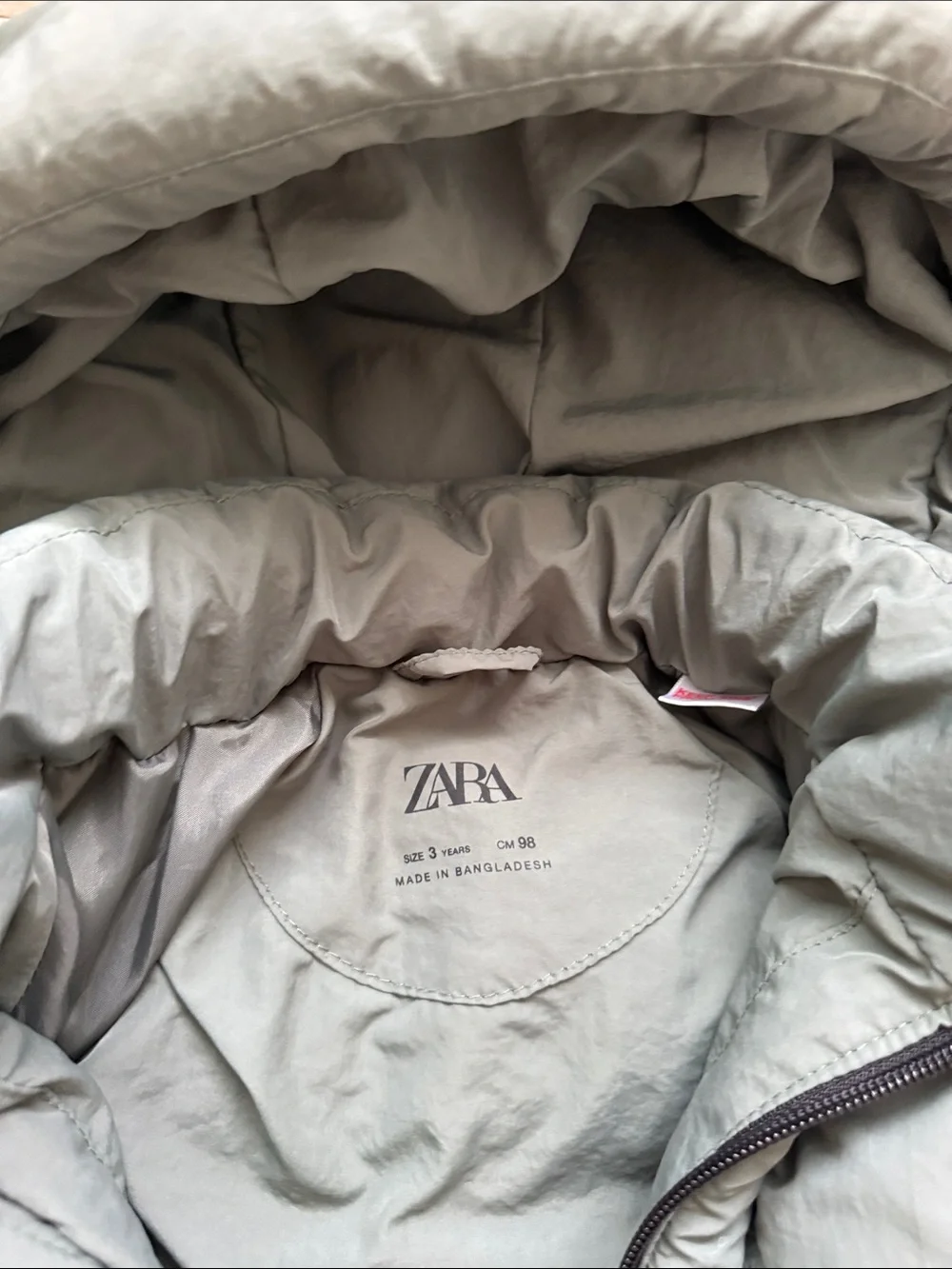 Zara Kids Green Puffer Jacket and Pants Set